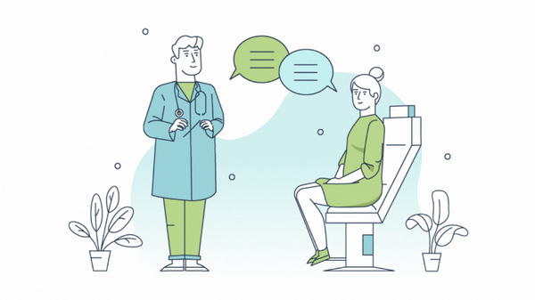 What does it sound like when an HIV patient is deciding between treatments?